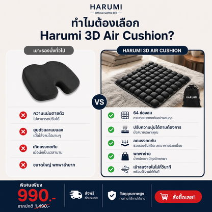 Harumi เบาะรองนั่งพกพาเพื่อสุขภาพ